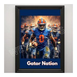 FLORIDA GATORS  FOOTBALL POSTER 11X17 PRINT- GREAT GIFT FOR GATORS ALUMNI & FANS